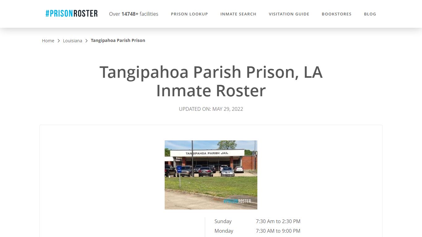 Tangipahoa Parish Prison, LA Inmate Roster - Prisonroster